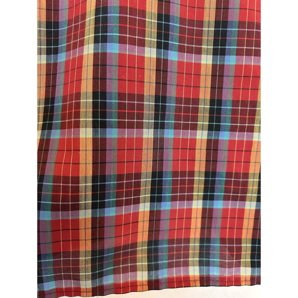 Vintage 1970s Styled By Terry Chicago Plaid Button Up Blouse 12 Western Boho - Picture 8 of 8